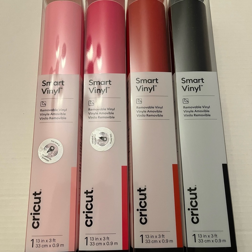 Cricut Smart Vinyl - Pink, Red, Black, White